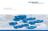 Demag drives...Demag coupling shaft end (Z-type cylindrical-rotor motors or KB-type conical-rotor brake motors) via an intermediate flange and roller spider coupling. Since there is