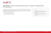 AN0063: Driving Electronic Paper Displays (E-Paper) · 2021. 1. 20. · AN0063: Driving Electronic Paper Displays (E-paper) This application note shows how to drive an Electronic