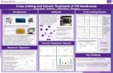 Cross-Linking and Solvent Treatment of PEI Membranes · 2017. 11. 18. · Cross-Linking Results Cross-Linking and Solvent Treatment of PEI Membranes Connor Seacat ·Griffin Karr ·