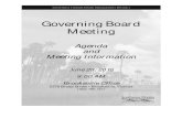 Governing Board Meeting...2016/06/28  · 170 Century Boulevard Bartow, Florida 33830-7700 (863) 534-1448 or 1-800-492-7862 (FL only) Sarasota Office 6750 Fruitville Road Sarasota,