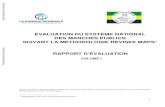 ÉVALUATION DU SYSTÈME NATIONAL DES MARCHÉS ......Ce Rapport d’Evaluation du système des marchés publics du Gabon est fondé sur la revue conjointe entre le Gouvernement et la