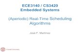 (Aperiodic) Real-Time Scheduling Algorithms · 2019. 6. 12. · CS3110 Assignments Criticality High High High High High High Criticality Med Med Med Med Med Med Med High High. ECE