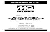OPERATION AND PARTS MANUAL - Multiquip Inc · the compactor. DO NOT remove the engine oil drain plug while the engine is hot. Hot oil will gush out of the oil tank and severely scald