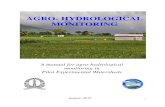 AGRO- HYDROLOGICAL MONITORING · 2019. 12. 13. · Agro-hydrological Monitoring iv Indian Institute of Science Chapter 5 Groundwater Level 33 5.1 Introduction 33 5.2 Equipments Required
