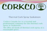 Thermal Cork Spray Saskatoon