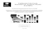 California Life-Cycle Benefit/Cost Analysis Model (Cal-B/C) · benefit and cost analysis for a range of capacity-expansion transportation projects. The model measures, in real-dollar