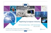 Digitising European industry©vénements...Digitising European industry Dr. Max Lemke, European Commission, DG CONNECT Head of Unit Technologies & Systems for Digitising Industry #DigitiseEU