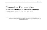 Planning Formative Assessment Workshop FGSR 2012...Planning Formative Assessment Workshop 2012 Planning Formative Assessment Workshop 3:30‐4:30pm, CCIS L2‐200, Jan. 12, 2012 Based