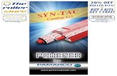Syn-Tac Roller Catalog #23...HEIDELBERG GTO 46 & 52, QM46 & PRINTMASTER 46 BL122P 3 PLY BLANKET (punched) 1250LW 187/ 16 11 BL130P 3 PLY BLANKET (punched) 1360, 1650 187/ 16 125/ 8