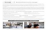 Brand and Community manager · 2021. 1. 22. · Brand and Community manager Dans le cadre de son déploiement, BAAK FRANCE, recherche son Brand and Community manager ... in France