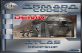 0-hr: Atlas - demo document0-hr.com/Armada_Codex/Atlas-demo.pdf · 2020. 12. 20. · dex. This issue presents three Atlas variants: the Europa freighter, Meridian dropship, and Pangea