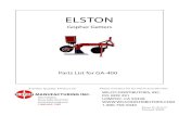 ELSTON · 2016. 9. 27. · ELSTON Gopher Getters Parts List for GA-400 Another Quality Product of: Form G-312-C Printed 2008 ELSTON MANUFACTURING INC. 706 N Weber Sioux Falls, SD