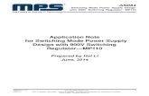 Application Note for Switching Mode Power Supply Design ......2017/07/26  · This paper presents design guidelines for switching mode power supply using 900V switching regulator-MP110
