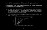 22s:152 Applied Linear Regression Chapter 18 ...homepage.math.uiowa.edu/~rdecook/stat3200/notes/lowess.pdf · lowess curve is based on statistical modeling. Actually, a particular