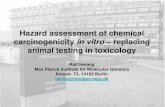 Hazard assessment of chemical carcinogenicity in vitro ......Hazard assessment of chemical carcinogenicity in vitro – replacing animal testing in toxicology Ralf Herwig Max Planck