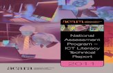 National Assessment Program...NAP – ICTL 2011 Technical Report 1. Introduction 2 broad set of cross-disciplinary capabilities that are used to manage and communicate information