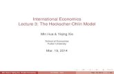 International Economics Lecture 3: The Heckscher-Ohlin Modelhomepage.fudan.edu.cn/yiqingxie/files/2014/03/IntlEcon_3.pdf · 2014. 3. 12. · Heckscher-Ohlin Model: Model Assumptions