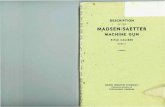 OF MADSEN/SAETTER - Amazon S3 · 2018. 6. 9. · 1. CARACTERISTICS The MADSEN/SAETTER Machine Gun, Rifle calibre, is а belt fed gas operated weapon. It is usually mounted on а light
