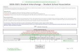 2020-2021 Student Interchange – Student School Association · 2020. 8. 13. · In the Student Interchange-Student School Association File the LEA should submit any incident of mobility