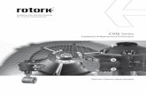 CVQ Series - Rotork...IEC60079-0, IEC60079-1, ISO 80079-36, ISO 80079-37 and IEC 60079-31 Ambient Temperature Range: -20 to +60 C (-4 to +140 F) *Option -40 to +60 C (-40 to +140 F)