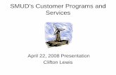 SMUD’s Customer Programs and Services · 2008. 4. 22. · Budget & Goals • Energy Efficiency 10 year goal of 15 % demand reduction, 1.5% annual reduction – 2008 goal – 28