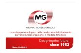 Lo sviluppo tecnologico nella produzione del bioetanolo da ......Mossi & Ghisolfi Group was founded in 1953 by Domenico Mossi and Vittorio Ghisolfi to produce packaging for detergents
