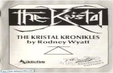 Kristal - Commodore Amiga - Manual - gamesdatabase · 2016. 12. 10. · THE KRISTAL SAVE GAME'LOAD A SAVED GAME (AMIGA/ATARI ST) SAVING A GAME l, Place a formatted disc (see your