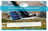 Wave Energy Made Possible · 2020. 11. 24. · EWP EDF One Project- Eco Wave Power announced the development of a new preventative-predictive and corrective smart Wave Power Verification