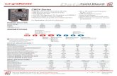 Datasheet Panel Mount - Crydom · 2020. 4. 8. · Do not forget to visit us at:  Copyright © 2017 Crydom Inc. Specifications subject to change without notice. Panel Mount