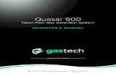 Safeye Quasar 900 Open-Path Gas Detection System User ......t +61 8 6108 0000 we info@gastech.com gastech.com t e+61 8 6108 0000 info@gastech.com w gastech.com Quasar 900 Open Path