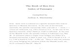 The Book of Ben Sira Index of Passages...1 The Book of Ben Sira Index of Passages Compiled by Joshua A. Blachorsky Note: Each verse is indexed to a specific Genizah folio and/or Qumran