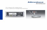 10 Criteria for Selecting Your Optimal Weighing Solution...2017/07/10  · The Required Weighing Accuracy 5 8. The Price 11 4. The Scale's Environment 6 4.1. Selecting the Materials