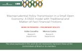 Macroprudential Policy Transmission in a Small Open Economy: A … · 2015. 4. 13. · Macroprudential Policy Transmission in a Small Open Economy: A DSGE model with Traditional and