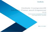 Deltek Costpoint® Mobile Time and Expense...Costpoint Mobile Time and Expense by Deltek, the native mobile version of the standard timesheet and expense applications, enables you