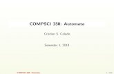 COMPSCI350: Automata - Aucklandcristian/mfcsdir/part1.pdf · 2018. 3. 8. · y = uxv: cad is a substring of abracadabra over the alphabet {a,b,c,d,r}. The lexicographical order of