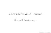 2-D Patterns & Diffractionmilliganphysics.com/Physics2/Optics_Interference.pdf · 2019. 3. 25. · Light: Interference and Optics I. Light as a Wave - wave basics review - electromagnetic