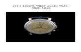 1950’s Bulova wirst alarm watch - Laurent Fine Watches · 2019. 11. 29. · cambered cases. In the 1950’s, Bulova is the first with electronic watches, the “Accutron”. In