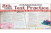Nonfiction Article of the Week - I'm Lovin' Lit...©2019 erin cobb imlovinlit.com Nonfiction Article of the Week 8-22: Standardized Test Practice Teacher’s Guide About This Resource