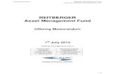 REITBERGER Asset Management Fund - CAIAC · 2015. 7. 1. · Offering Memorandum Reitberger Asset Management Fund A Sub-Fund of SafePort Investment Funds Limited 3 - 28 II Useful Information
