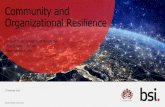 Community and Organizational Resilience · 2020. 11. 19. · 5. Develop the Renewal Strategy Ambition: Covid-19 - Local Renewal Summits Bringing together knowledgeable and influential