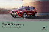 The SEAT Ateca. · 2020. 12. 23. · The SEAT Connect services can be operated only by using available public communication technologies. Please note that due to development of these