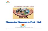 Corporate Governance Policy - Sonata Finance Pvt.Ltd....of marquee socially focused investors viz. MSDF, IFIF, Creation Investments, Bellwether Microfinance Fund and SIDBI. Swaminathan