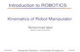 Introduction to ROBOTICS - Gunadarmamohiqbal.staff.gunadarma.ac.id/Downloads/files/82987/... · –By general agreement a robot is: ... –Drive: electric or hydraulic –End-effector