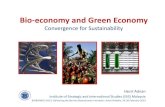 Bio-economy and Green Economy - SEDIA...The Size of Bio- and Green Economy Green economy • The total world market for environmental products and services is currently estimated at