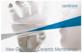 New Generation Ceramic Membranes - RODI Systems · 2019. 12. 7. · New Generation Ceramic Membranes. Product scope Silicon Carbide Flat sheet Outside-in filtration Individual mounting