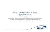Stray Light Rejection in Array Spectrometers - NPLresource.npl.co.uk/.../ormclub/member/content/apr08/shaw.pdf · 2008. 6. 5. · 1.E-04 1.E-03 1.E-02 1.E-01 1.E+00. 0 200 400 600