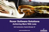 Roxar Software Solutions - NORWEP...Roxar Software Solutions Overview Well Correlation Mapping Structural Modelling Property Modelling Simulation Upscaling Well planning History matching