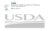 Farms and Land in Farms 2013 Summary 05/28/2014...2014/05/28  · Farms and Land in Farms 2013 Summary (May 2014) 7 USDA, National Agricultural Statistics Service 0 10 20 30 40 50