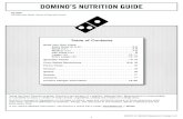 DOMINO’S NUTRITION GUIDE · 2021. 1. 5. · 1 Using the Food Pyramid as guide, Domino’s can be part of a healthy, balanced diet. Because pizza is customizable, it is possible