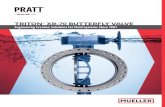 TRITON XR-70 BUTTERFLY VALVE - Henry Pratt Company€¦ · TRITON ® XR-70 BUTTERFLY ... retainer accompanied by several rings of packing. Other available packing gland arrangements